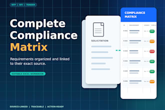 create a compliance matrix for your rfp, rfi, or tender