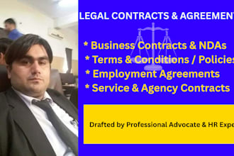 draft professional legal contracts, agreements