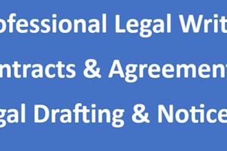 draft professional legal contracts, agreements