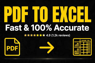 convert pdf to excel, word to excel, image to excel accurately