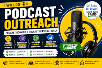 do podcast outreach, podcast booking and podcast guest outreach