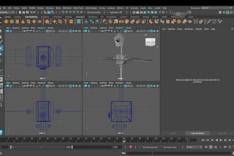 create a simple 3d hard surface model in maya