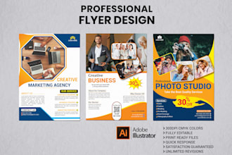 design professional business flyer and corporate flyer