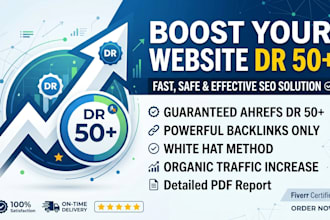 increase domain rating increase ahrefs dr 50 plus