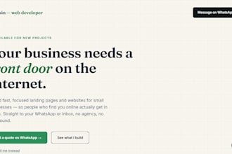 make landing pages for small businesses