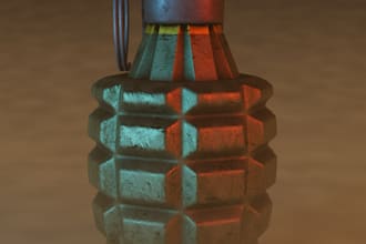 create realistic 3d props and game ready assets