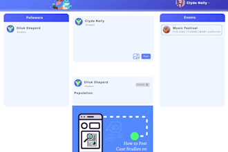 design modern saas web app UI UX and social community platform in figma