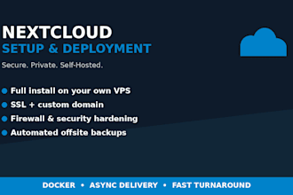 install and setup nextcloud self hosted cloud server