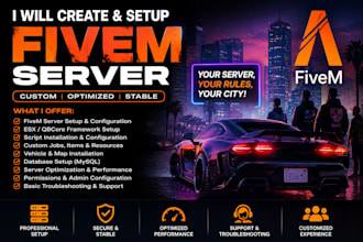 create fivem server for you