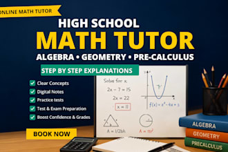 teach high school math algebra geometry and pre calculus