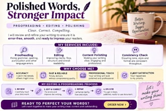 proofread and edit your short story or books for children