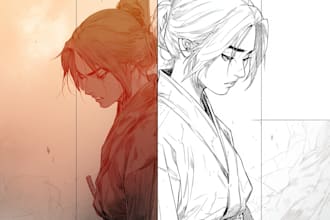 draw manga page for you like japanese mangakas