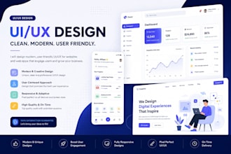 design modern website UI UX