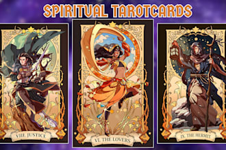design custom spiritual tarot cards, affirmation card, zodiac cards, oracle deck