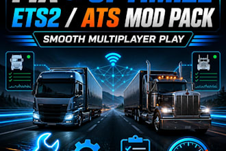 fix, optimize your ets2, ats mod pack for smooth multiplayer play