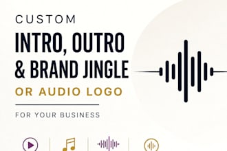 create custom intro outro and brand jingle or audio logo for your business