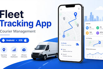 build a fleet tracking app and courier management system