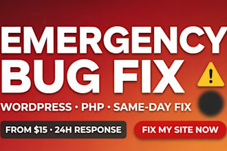 wordpress emergency bug fix