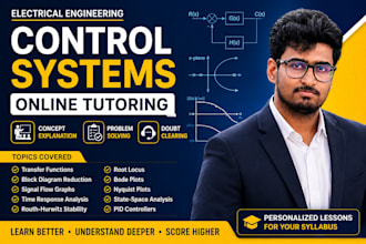 tutor you in control systems and electrical engineering