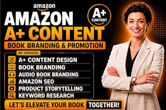 be your amazon a plus content, book branding and booktok, book marketing expert