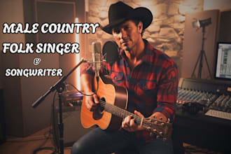 be male vocalist, americana songwriter, country roots and folk songs producer