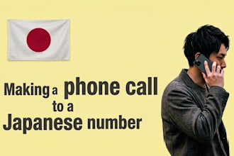 make a phone call to a japanese number