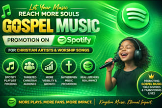 increase christian gospel streams, spotify monthly listener growth