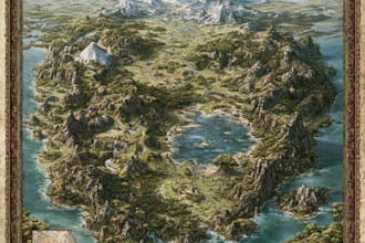 draw a custom map for fantasy, scifi, book or boardgame