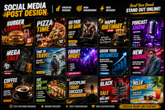 design social media posts, templates and ads