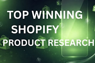 product research on winning shopify product