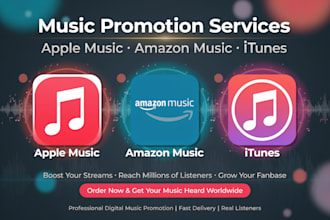 do apple music promotion amazon music and itunes music promotion