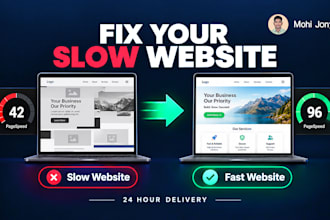 fix your slow website speed and mobile responsive issues
