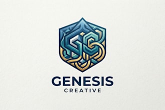design a creative pattern logo for your brand