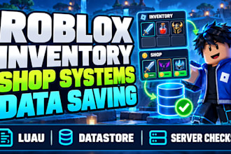 script roblox item inventory shop datastore and custom game systems luau vormac