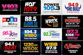 promote and airplay your songs on major georgia radios USA