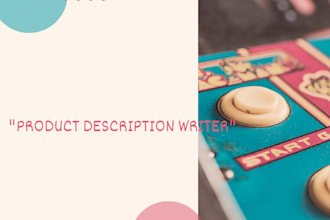 do engaging product description writing and copywriting