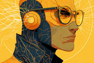 create dynamic superhero comic art and graphic novel pages