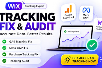 fix wix meta tracking pixel, ga4 tracking, google analytics, meta tracking audit