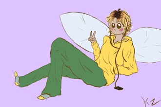 do digital art character commissions