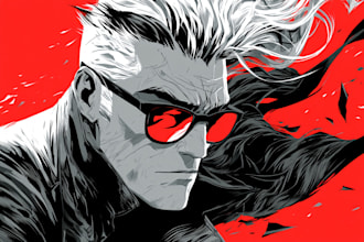 create cinematic graphic novel art with original superheroes