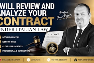 review and analyze your contract under italian law
