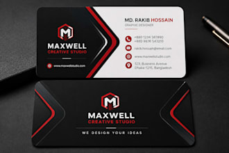 design a professional modern business card