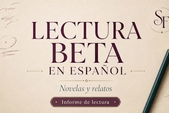beta read your spanish novel or short story