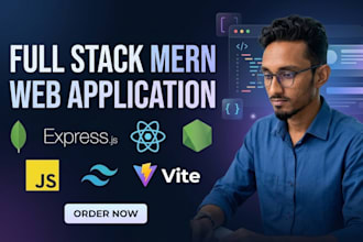 develop a full stack mern stack web application