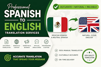 translate from mexican spanish or neutral spanish to english