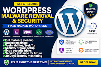 remove wordpress malware, fix hacked website and wordpress website security