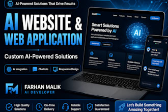 build a professional ai website or ai web application