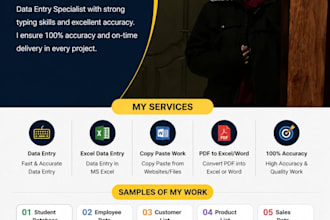 do accurate data entry, copy paste, web research and excel work