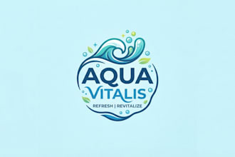 design a refreshing beverage logo for your brand