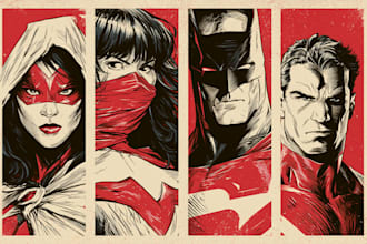 create professional comic book and graphic novel
